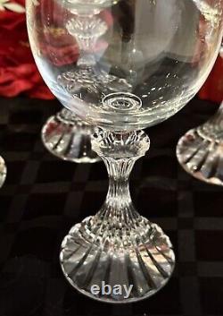 Mikasa The Ritz Wine Glasses Vintage Blown Glass Stemware Mikasa Glass Set 6