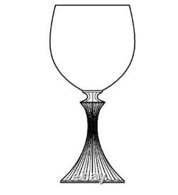 Mikasa The Ritz Wine Glasses Vintage Blown Glass Stemware Mikasa Glass Set 6