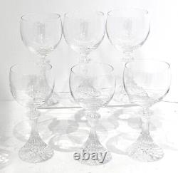 Mikasa The Ritz Wine Glasses Vintage Blown Glass Stemware Mikasa Glass Set 6