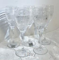 Mikasa Wine Glasses Italian Countryside Crystal Etched Vintage Set 5