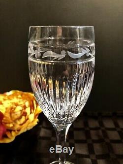 Mikasa Wine Glasses Italian Countryside Crystal Etched Vintage Set 5