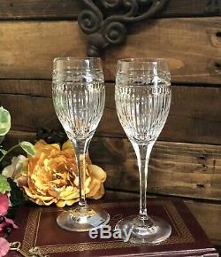 Mikasa Wine Glasses Italian Countryside Crystal Etched Vintage Set 5