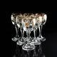 Murano Emailler/Gold Decorated Crystal Glass Wine Set From 6 Vintage