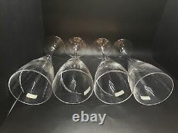 NIB Stuart Crystal Wine Glasses Symphony Set Of 4 England VTG Discontinued