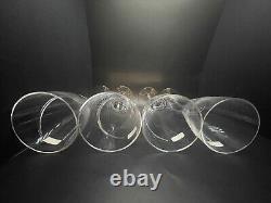 NIB Stuart Crystal Wine Glasses Symphony Set Of 4 England VTG Discontinued