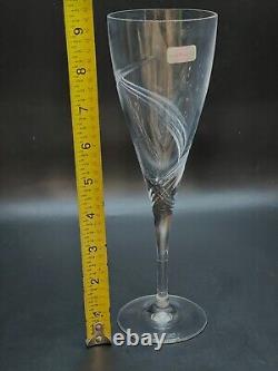 NIB Stuart Crystal Wine Glasses Symphony Set Of 4 England VTG Discontinued