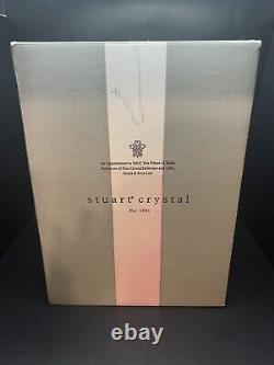 NIB Stuart Crystal Wine Glasses Symphony Set Of 4 England VTG Discontinued