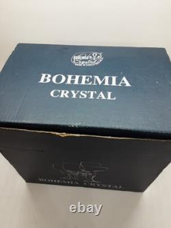 NIB Vintage BOHEMIA CRYSTAL Cut Wine Glasses 6 90ml Set of 6 Czech Republic HTF