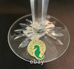 NWT Waterford Lismore Claret Wine Glasses 5-7/8 Box Set Of 4 Vintage 80's