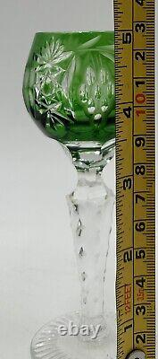Nachtmann Traube Crystal Wine Glasses Cut to Clear German Vintage Glass Set of 4