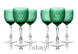 1.2 oz Hand Made Vintage Russian Crystal Glass Neman Glassworks GL5104 Set of 6 Clear