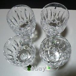 NewVINTAGE Waterford Crystal KILDARE (1973-) Set 4 Claret Wine 6 1/2 IRELAND