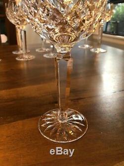 Vintage Waterford Crystal Lismore 7 3/8" Hock Wine Glass Gothic Mark 