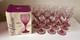 New in Box Vintage Libbey Plum Wine Water Glass Goblets Set of 12