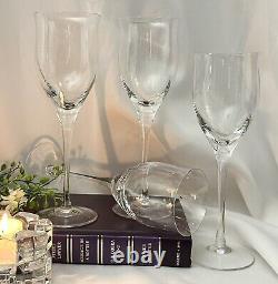 Noritake Royal Pierpoint Wine Glasses Clear Vintage 9 Oz Set of 4