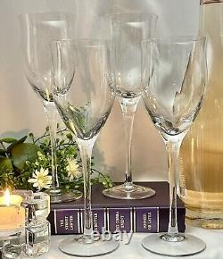 Noritake Royal Pierpoint Wine Glasses Clear Vintage 9 Oz Set of 4