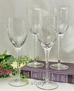 Noritake Royal Pierpoint Wine Glasses Clear Vintage 9 Oz Set of 4