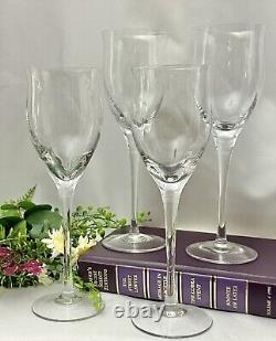 Noritake Royal Pierpoint Wine Glasses Clear Vintage 9 Oz Set of 4