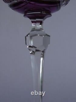 One Vintage Roemer Wine Glass Crystal Style Look St Louis Purple