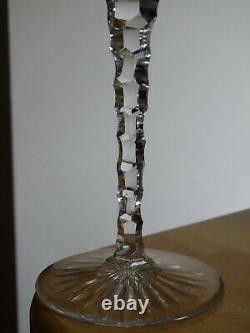 One Vintage Roemer Wine Glass Crystal Val St Lambert Ameyhyste 71/2