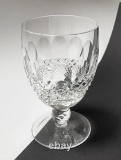 PAIR VINTAGE WATERFORD CRYSTAL COLLEEN SHORT STEM 10oz WINE GOBLETS GLASSES