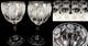 PAIR Vtg LIBBEY Signed Hand Blown Wheel Cut Crystal Wine Water Glass Goblet