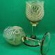 Pair Of Vintage SVA Hand Blown Wine Glasses School of Visual Arts New York