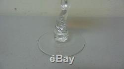 Pair Vintage Cambridge Statuesque Nude Amber Top Wine Goblets / Stems #3011