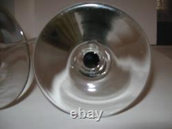Pair of Vintage Extra Tall Oversize MCM Wine Glasses 21.75t & 21.50t Decor