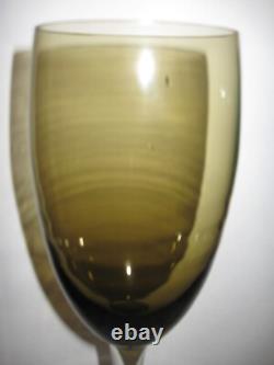 Pair of Vintage Extra Tall Oversize MCM Wine Glasses 21.75t & 21.50t Decor