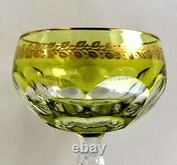 Pair of Vintage VAL ST LAMBERT Crystal Wine Glasses