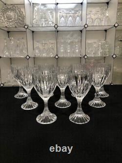 Park Lane by Mikasa Set of Nine Vintage Crystal Wine Glasses