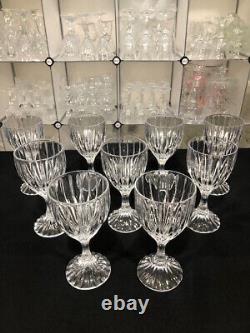 Park Lane by Mikasa Set of Nine Vintage Crystal Wine Glasses