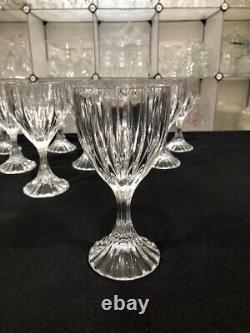 Park Lane by Mikasa Set of Nine Vintage Crystal Wine Glasses