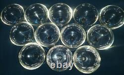 Quantity of 12 Vintage Wine / Champagne Coupes Glasses -Set/Lot