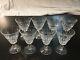 RARE EIGHT VINTAGE TRAMORE CUT CRYSTAL WINE GOBLETS BY WATERFORD- 2 Size 4ea