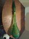 RARE Genie Bottle VTG GREEN GLASS LARGE WINE DECANTER 22 1/2GC WITH TOP Only 1