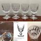 RARE Set of 4 Vintage WATERFORD CRYSTAL Colleen 3 oz. Port Wine Glasses IRELAND