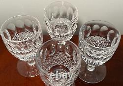 RARE Set of 4 Vintage WATERFORD CRYSTAL Colleen 3 oz. Port Wine Glasses IRELAND