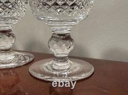 RARE Set of 4 Vintage WATERFORD CRYSTAL Colleen 3 oz. Port Wine Glasses IRELAND