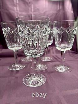 RARE VINTAGE Set of 6 Waterford Crystal PATRICK Water/Wine Glasses 7 Ireland