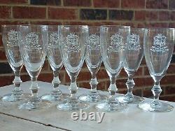RARE Vintage SET of 8 THE DOWNTOWN CLUB Birmingham ALABAMA AL WINE Glasses GLASS