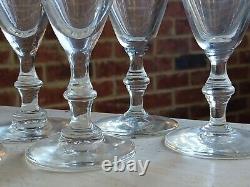 RARE Vintage SET of 8 THE DOWNTOWN CLUB Birmingham ALABAMA AL WINE Glasses GLASS