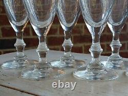 RARE Vintage SET of 8 THE DOWNTOWN CLUB Birmingham ALABAMA AL WINE Glasses GLASS