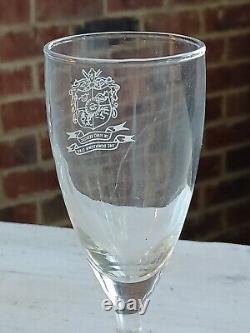 RARE Vintage SET of 8 THE DOWNTOWN CLUB Birmingham ALABAMA AL WINE Glasses GLASS