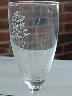 RARE Vintage SET of 8 THE DOWNTOWN CLUB Birmingham ALABAMA AL WINE Glasses GLASS