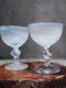 RARE Vtg Holmegaard Per Lutken Cascade Champagne/Wine Glasses/Signed/BEAUTIFUL