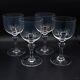 READ Baccarat France Crystal Normandie Claret Wine Glasses 5 5/8- Set of 4