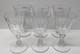 READ Set of 6 VTG Crystal Wine Glasses Unknown Maker, Val St Lambert 6