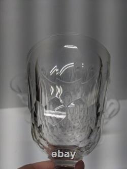 READ Set of 6 VTG Crystal Wine Glasses Unknown Maker, Val St Lambert 6